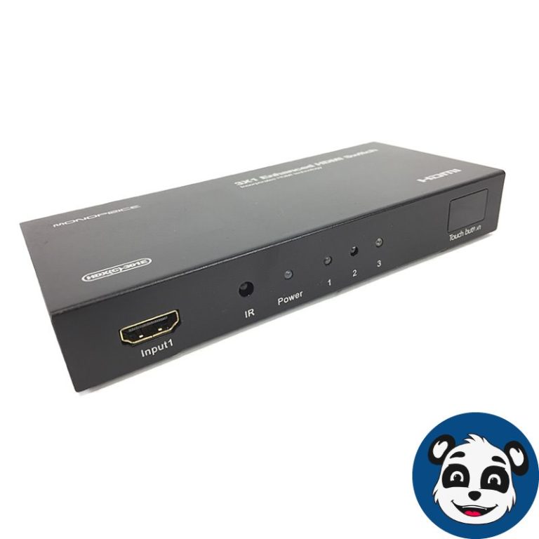 MONOPRICE 3x1 Enhanced HDMI Switch - HDX(C)-301E - No AC "A"-0