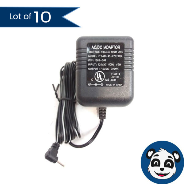 Lot of 10 TEAD-41-070700U 7.5Vdc /700mA 10W AC Adapter/Charger GN/JABRA Headset