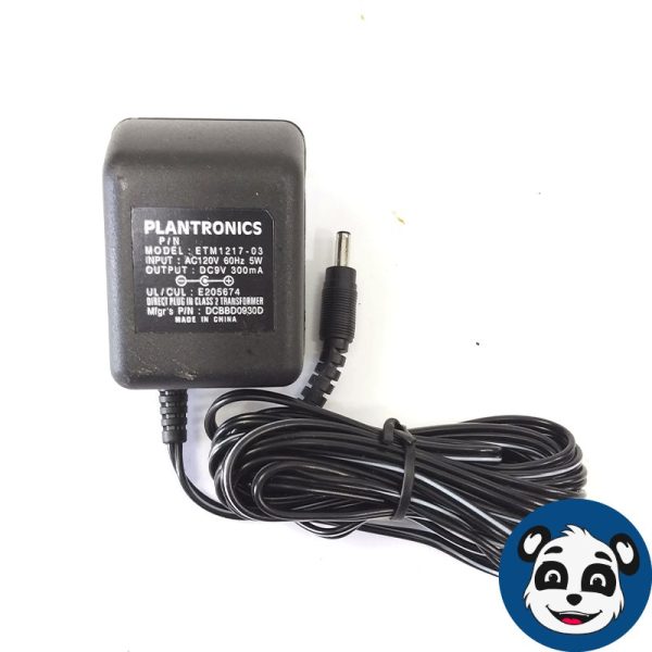 PLANTRONICS ETM1217-03.  9V 300mA Power Supply. New OB