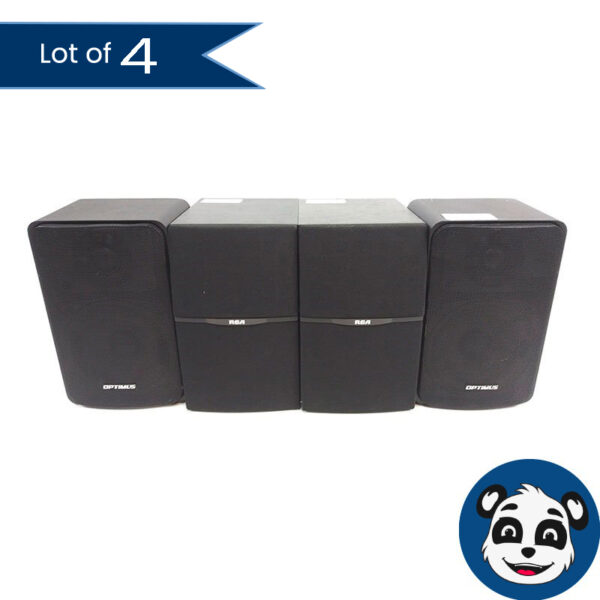 Mix Lot 4 RCA RT2250 / OPTIMUS PRO 77 Bookshelf Speakers - "A"