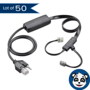 Lot of 50 Plantronics APC- 43 EHS (Electronic Hook Switch) Adapter Cable, “A”
