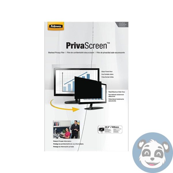 Fellowes CRC48005 -Blackout Privacy Filter, Black, For 19-inch Monitor/Notebooks - Image 2