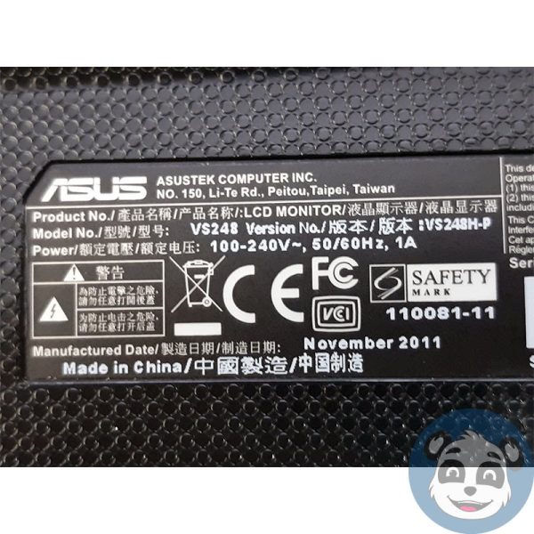ASUS VS248, 24" LCD Widescreen Monitor , No Stand, HDMI / DVI / VGA, "B"-36987