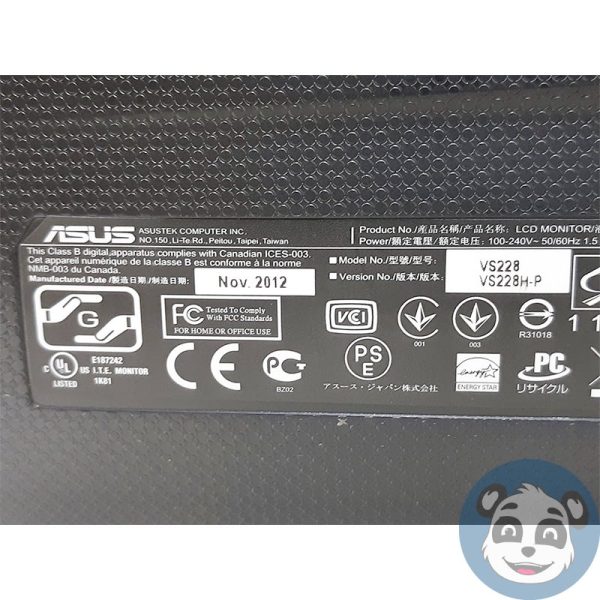 ASUS VS228, 22" LCD Widescreen Monitor , HDMI, VGA / DIV, "B"-36979
