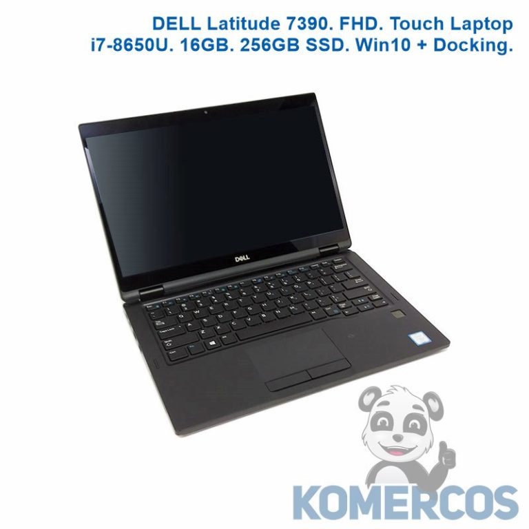 DELL Latitude 7390. FHD. Touch Laptop i7-8650U. 16GB. 256GB SSD. Win10 + Docking-0