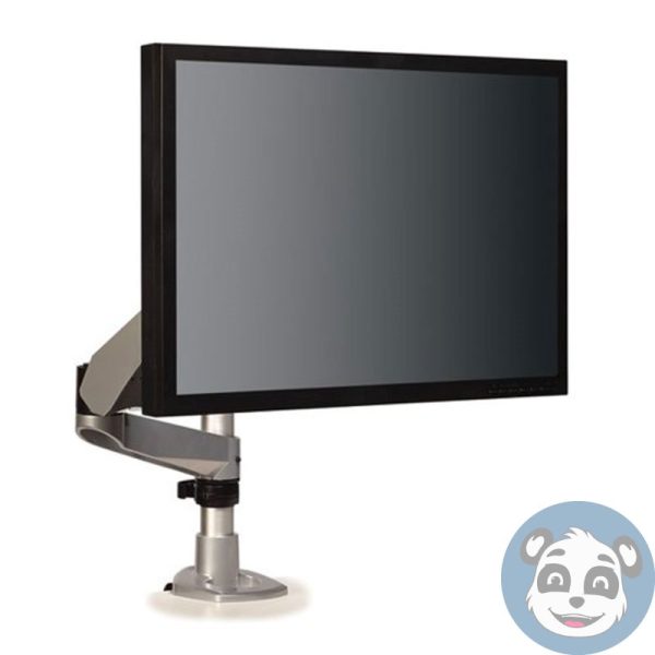 3M MA245S, Easy Adjust Single Monitor Arm up to 30" Display, Silver-32882