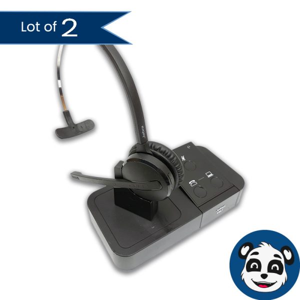 Lot of 2 Jabra Pro 9450 Midi / 9400BS,  Wireless Mono Headset with Base
