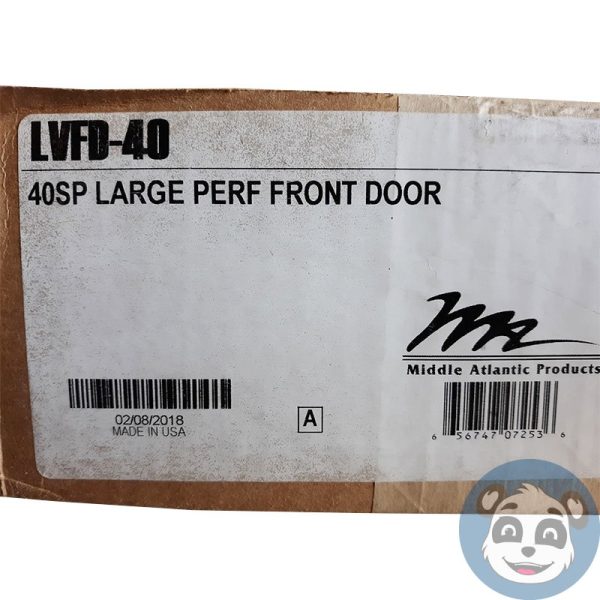 MIDDLE ATLANTIC LVFD-40,  Large Perforated/Vented Universal Front Door , Black - Image 2