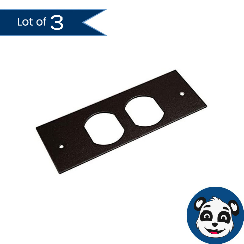 Lot of 3 LEGRAND Wiremold OFR47-D Overfloor47-D Overfloor Duplex Plate 5-1/2″L