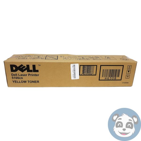 DELL HG308,  5100cn Yellow Toner Cartridge 8000 Page-Yield  , New - Image 2