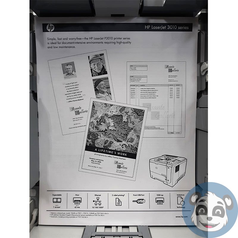 HP LaserJet P3015, Monochrome Laser Printer , 6820 P/C, "B" - Image 4