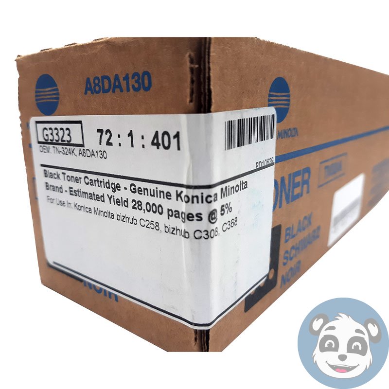 KONICA MINOLTA TN-324K, Black Toner Cartridge , New - Image 3