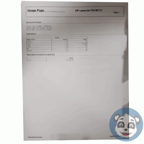 HP LaserJet 700 M712, Wide Format 11x17 Printer, 118.405 P/C, Local PickUp Only - Image 5