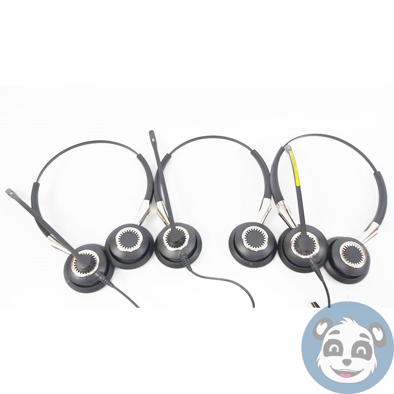 Lot of 3 - Jabra BIZ 2400 USB Duo Corded Headset. No Ear Cushion - Image 2