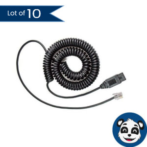 Lot of 10 JABRA QD1026V, VXI Quick Disconnect Cords - "NEW"