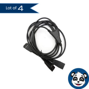 Lot of 4 JABRA 8312-129 Y QD Training Cables - "NEW OB"