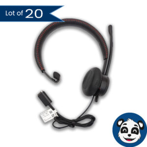 Lot of 20 Avaya L129 Magnetic Quick Disconnect Wired Mono Headset. “A”