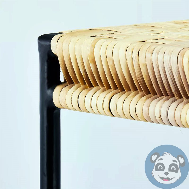 THRESHOLD 249-01-0317, Woven Counter Height Barstool w/ Metal Legs Natural - Image 2