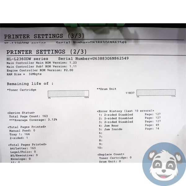 BROTHER HL-L2360DW,  Monochrome Laser Printer , 163 P/C, "B" - Image 5