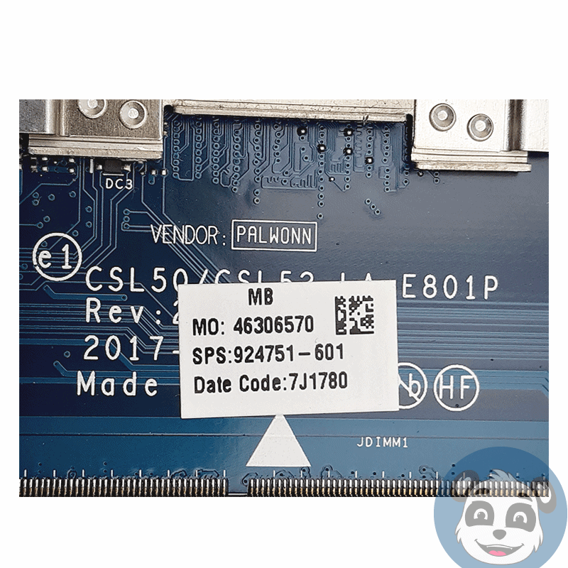 HP LA-E801P / 924751-601, 15-bs0xx Laptop Motherboard With i5-7200U , "A" - Image 3
