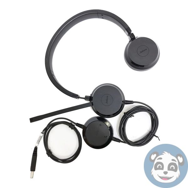 Lot of 20 Jabra HSC016 Evolve 20 UC Stereo USB Headset. No Ear Cushion, “B” - Image 2