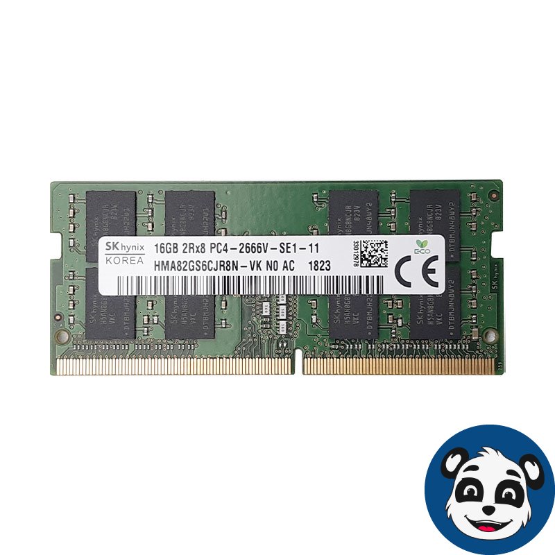 SK Hynix HMA82GS6CJR8N-VK, 16GB 2Rx8 PC4-2666V DDR4 Laptop RAM , "A"