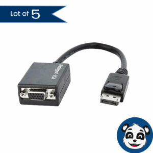 Lot of 5 StarTech DP2VGA2 Display Port to VGA Video Adapter Converter, NEW