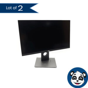 Lot of 2 DELL P2419H 24″ LCD Widescreen Monitor w/ ports HDMI, DP, VGA, USB