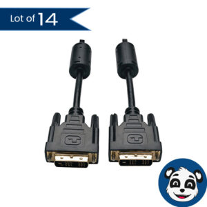Lot of 14 Tripp-Lite P561-006. DVI Single Link Cable. 6 Ft / 1.8m. Black. New