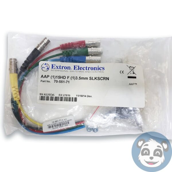 Lot of 4 Extron 70-551-71 SLKSCRN AAP VGA 15HD Female to BNC 3.5 mm Stereo Plug - Image 2
