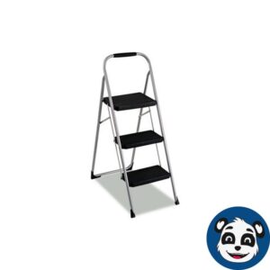 COSCO 11408PBL1E,  3-Step Big Step Folding Stool with Rubber Hand Grip, New