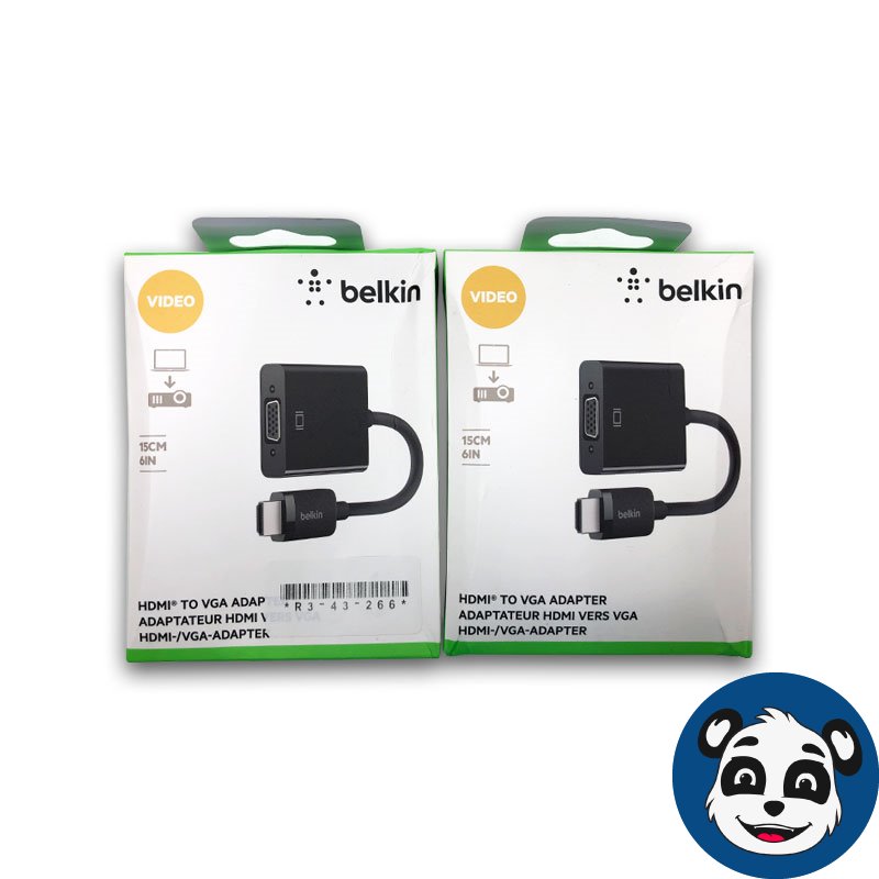 2-Pack BELKIN AV10170BT, HDMI to VGA Adapter with Micro-USB Power , New
