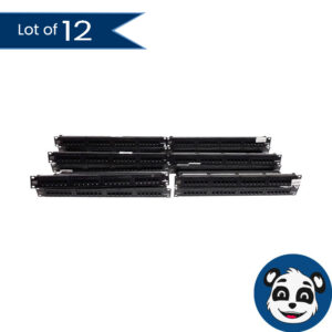 Lot of 12 - LEVITON eXtreme 6+,  24-Port Cat-6 Patch Panel Rack Mount 1U