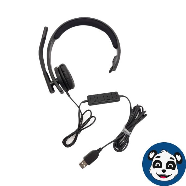 Lot of 2 - Logitech H570e A-00063,  USB-A Wired Mono Headset Headset , A"
