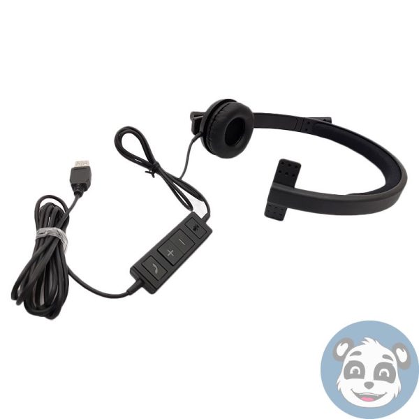 Lot of 2 - Logitech H570e A-00063,  USB-A Wired Mono Headset Headset , A" - Image 2