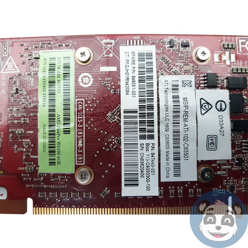 AMD FirePro W4300 / 849051-001, 4GB 4x Mini DisplayPort High Profile , "A" - Image 4