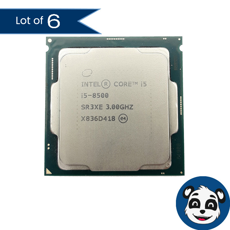 Lot of 6 Intel Core i5-8500 @ 3.00GHz SR3XE / LGA1151, CPU Processor – “A”