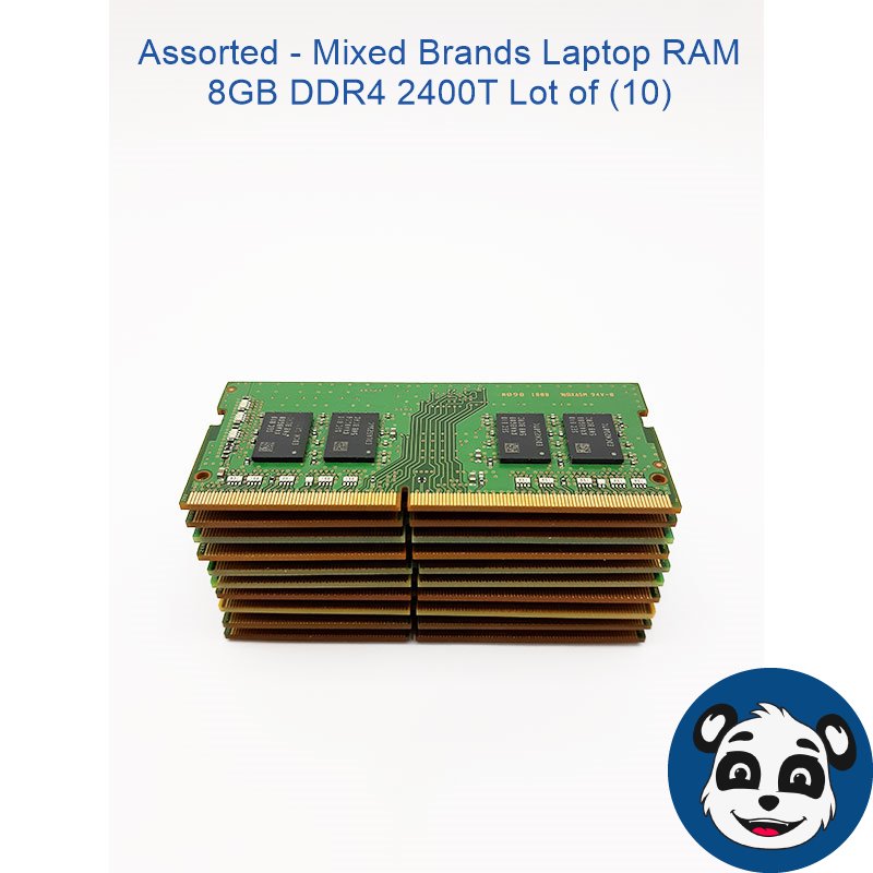 Assorted - Mixed Brands Laptop RAM 8GB DDR4 2400T Lot of 10