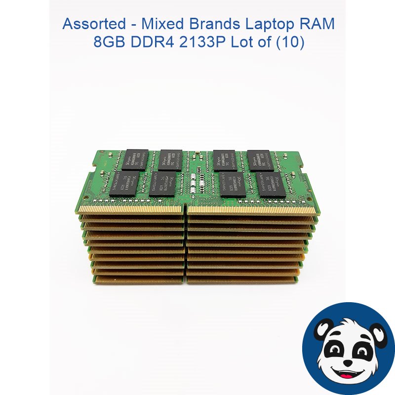 Assorted - Mixed Brands Laptop RAM 8GB DDR4 2133P Lot of 10