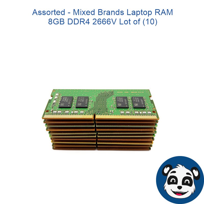 Assorted - Mixed Brands Laptop RAM 8GB DDR4 2666V Lot of 10