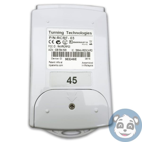 Lot of 60 Turning Point RCRF-03 Response Card IR Clicker, No Batteries - "B" - Image 4