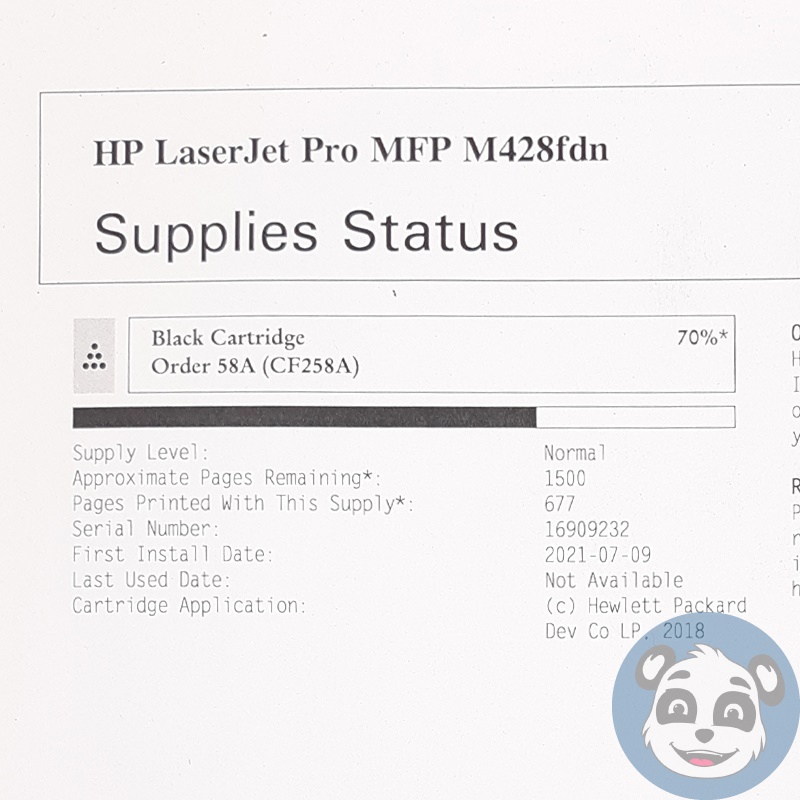 HP LaserJet Pro MFP M428fdn AIO Printer, w/ Power Supply, 200+ P/C - "B" - Image 6