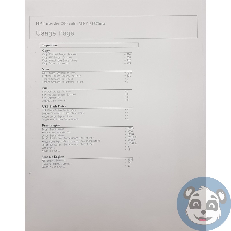 HP LaserJet Pro 200 Color MFP M276nw AIO Printer w/ Power Supply, 20K P/C - "B" - Image 6