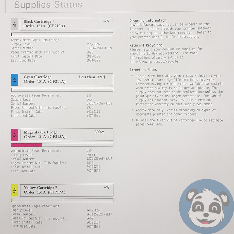 HP LaserJet Pro 200 Color MFP M276nw AIO Printer w/ Power Supply, 20K P/C - "B" - Image 9