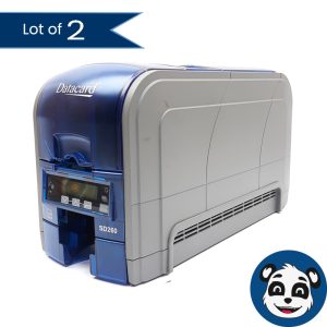 Lot of 2 DATACARD SD260 Thermal ID Card Printer, No Power Supply, "For Parts"