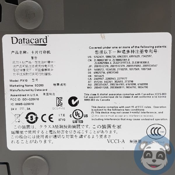Lot of 2 DATACARD SD260 Thermal ID Card Printer, No Power Supply, "For Parts" - Image 9
