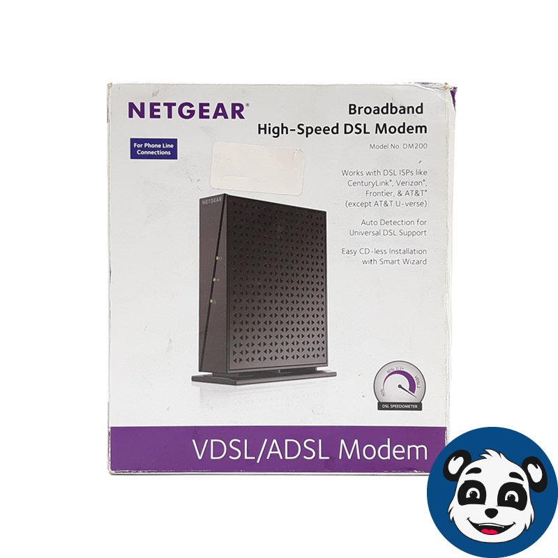 NETGEAR DM200-100NAS High Speed Broadband Modem, w/ Power Supply - "New OB"