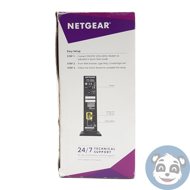 NETGEAR DM200-100NAS High Speed Broadband Modem, w/ Power Supply - "New OB" - Image 4