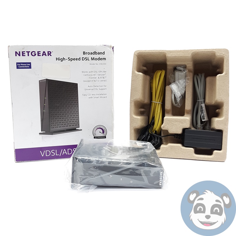 NETGEAR DM200-100NAS High Speed Broadband Modem, w/ Power Supply - "New OB" - Image 5
