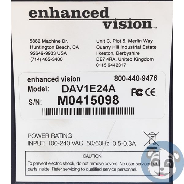 ENHANCED VISION DAV1E24A 24" DaVinci HD/OCR Desktop Video Magnifier,"For Parts" - Image 6